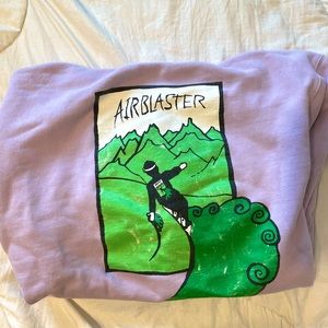 Air blaster lavender snow boarding hoodie, L-XL